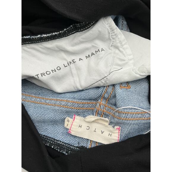 Hatch The Over 'The Bump' Blue Straight Maternity Denim Jean Size 27 - Picture 4 of 4